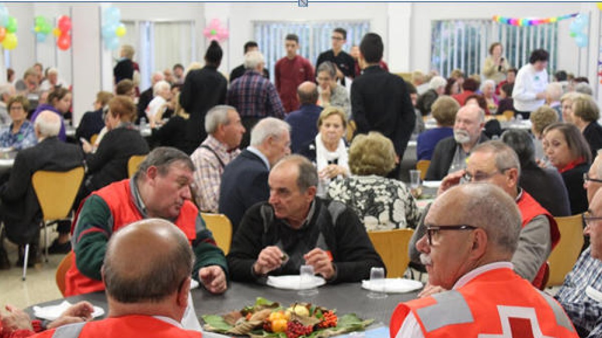 Un momento del encuentro de mayores, ayer, en la Caparrella.