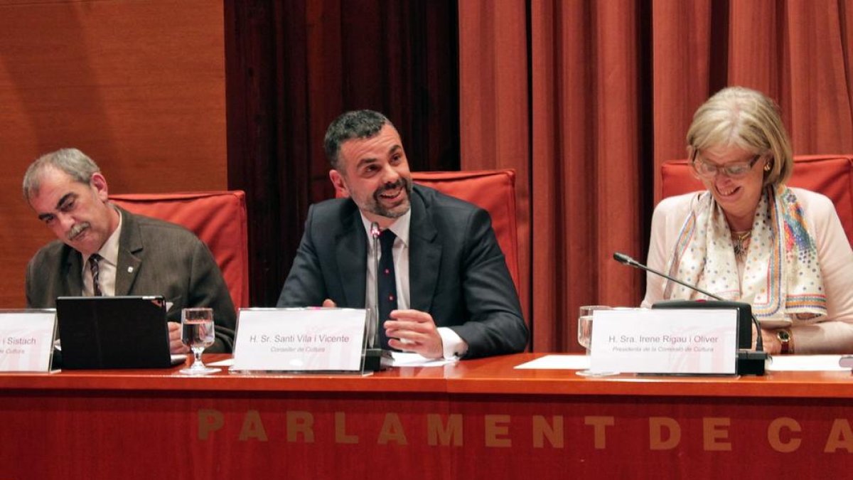 Vila en su comparecencia.
