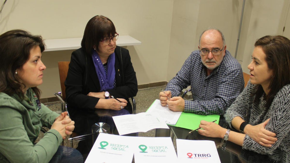 Reunió sobre la Recepta Social a l’ajuntament.