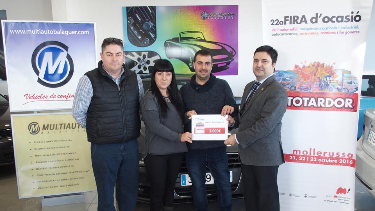 La entrega del premio.