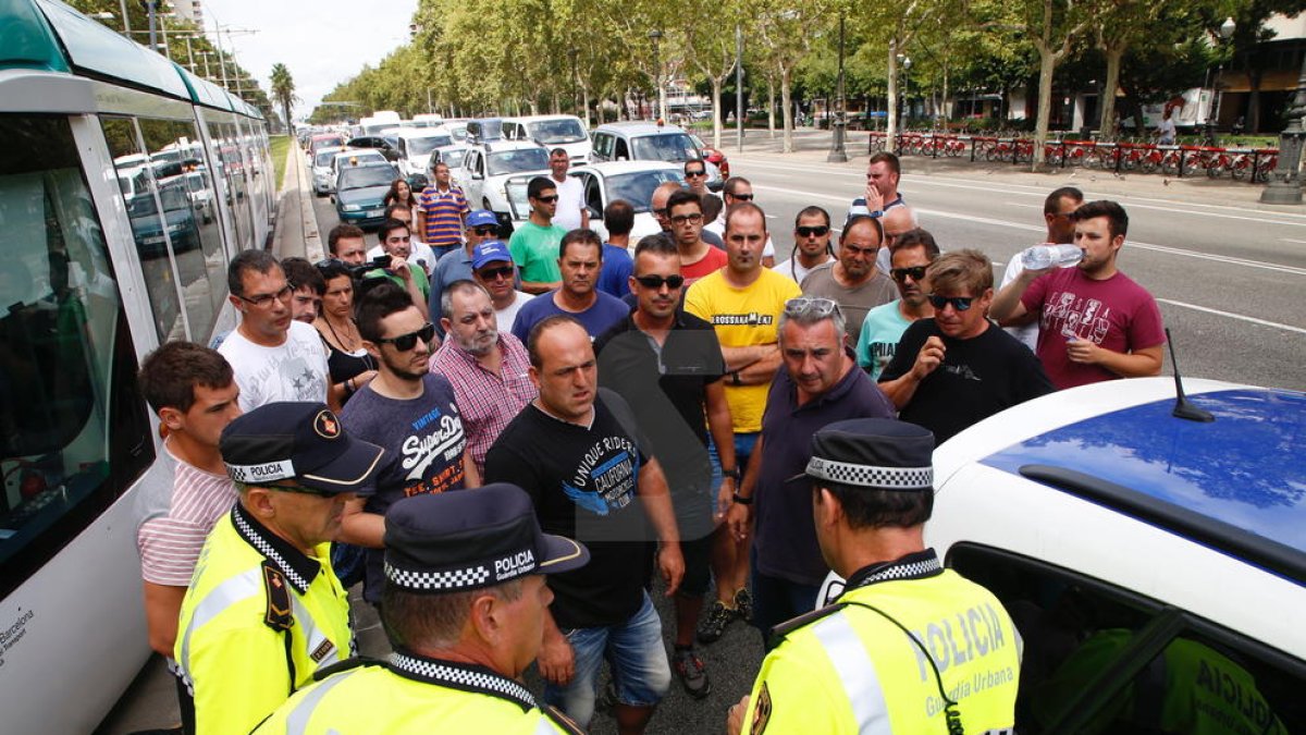 Els manifestants han arribat a Barcelona
