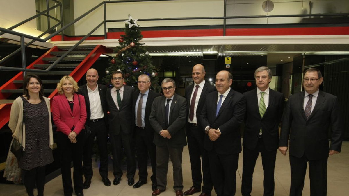 Imatge dels guanyadors d’aquest any dels premis PronosPorc que organitza Mercolleida.
