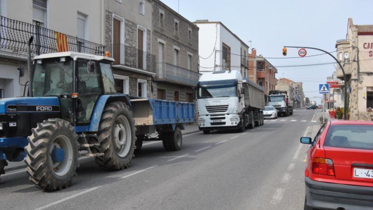 La travessia té una alta concentració de vehicles al dia.