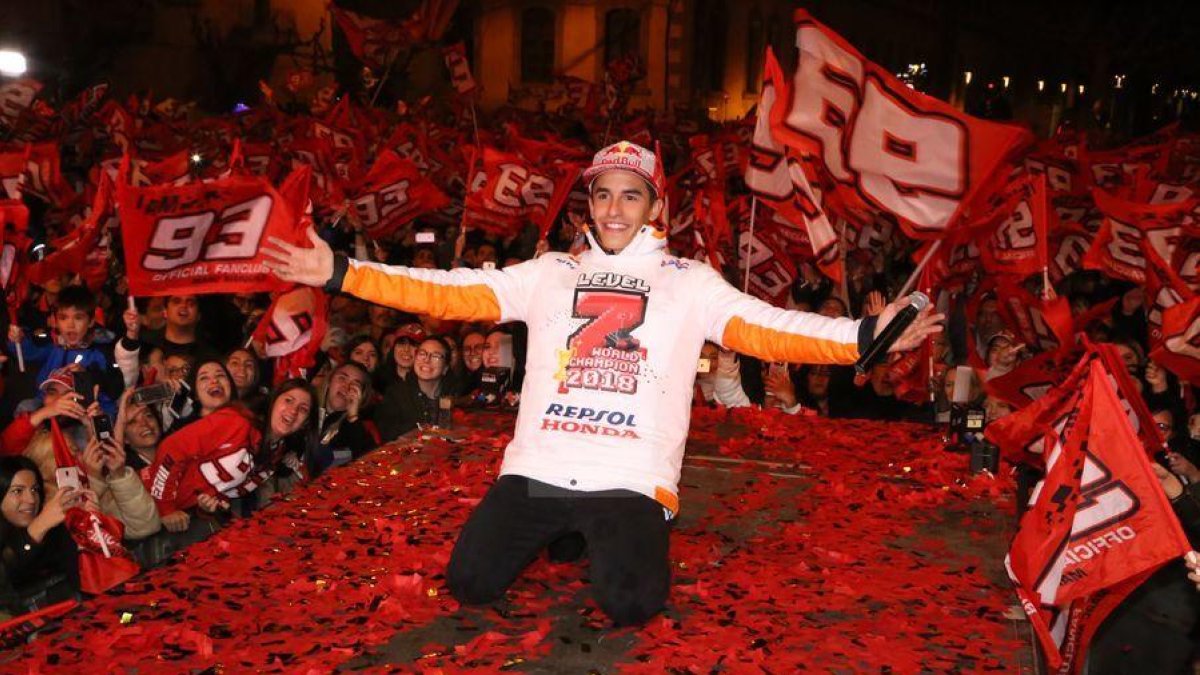Fiesta en homenaje a Marc Màrquez 2018
