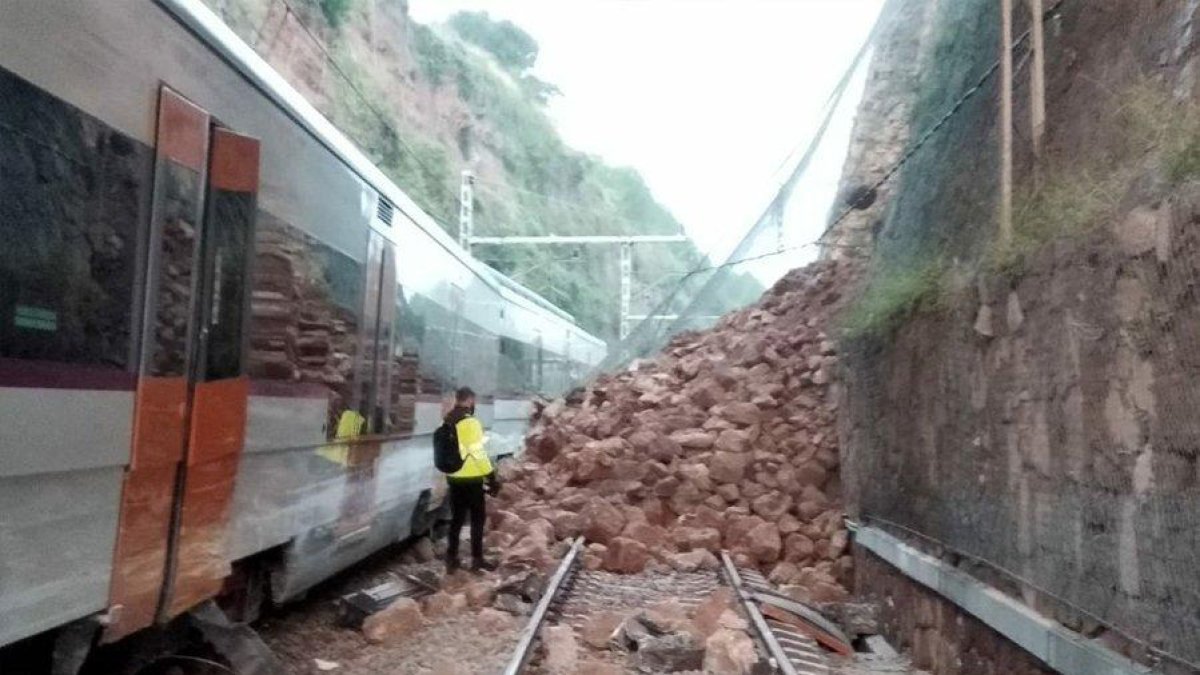 Descarrila un tren de Rodalies a Vacarisses