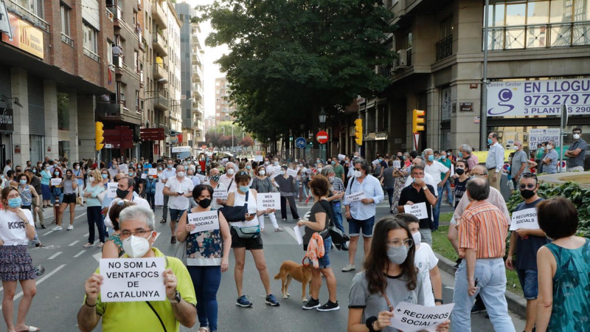 Concentració a Lleida contra la