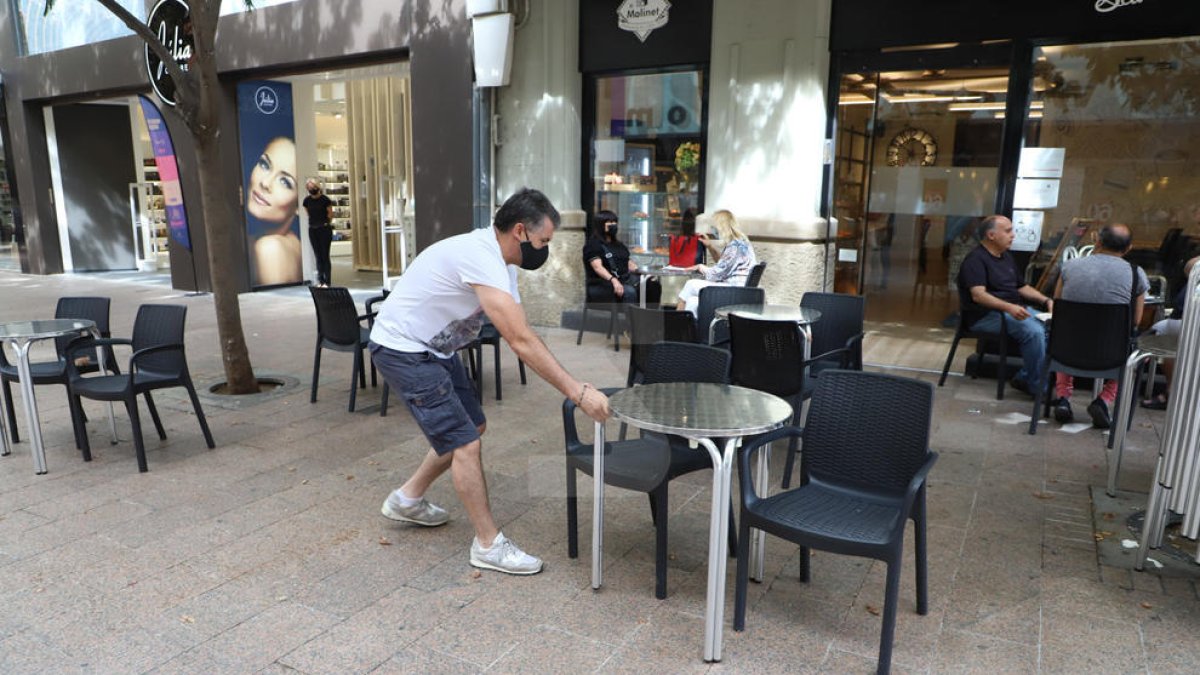 L'Eix Comercial de Lleida, en l'inici del nou confinament