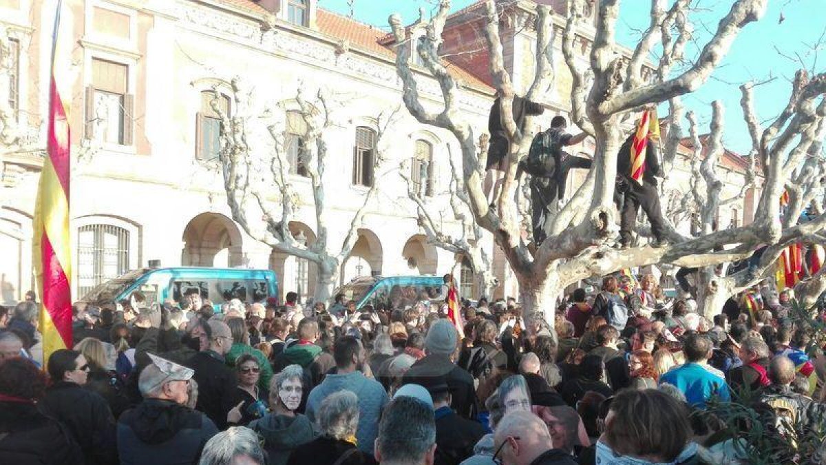 Manifestación en el Parlament