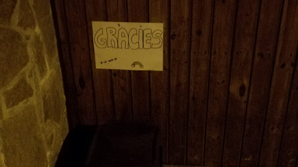 Un dibuix d’agraïment dels veïns de Soses.