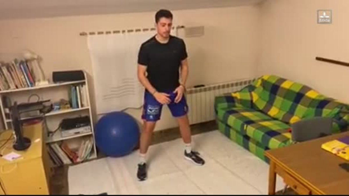 Así entrenan los deportistas leridanos durante el confinamiento