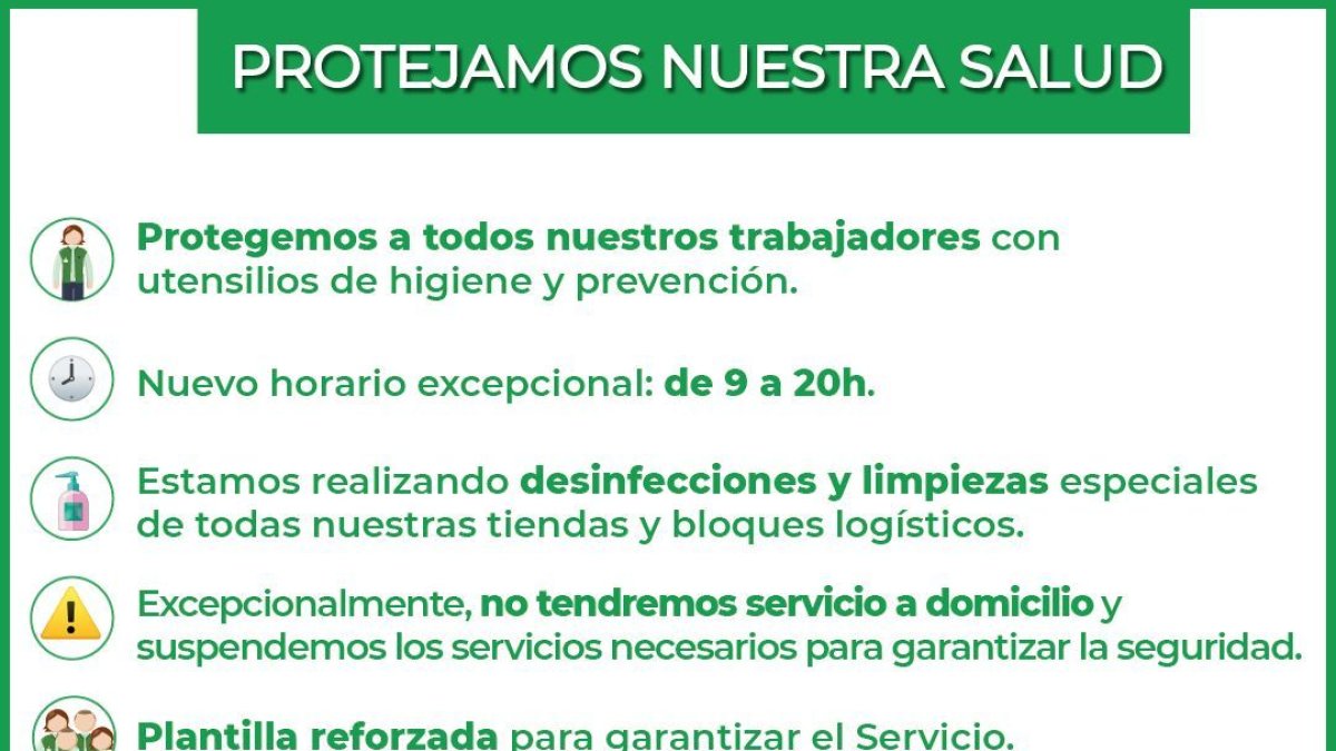 Mercadona controla l'aforament dels supermercats i estableix un nou horari per evitar aglomeracions