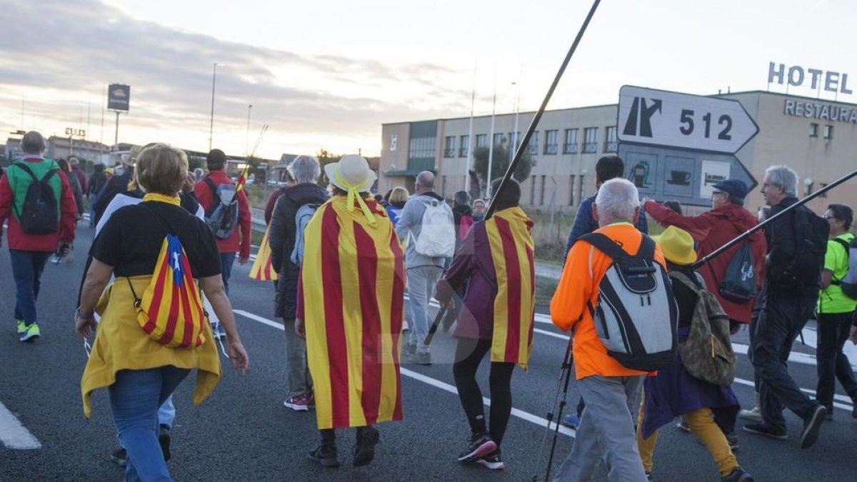 Marcha por la libertad desde Tàrrega