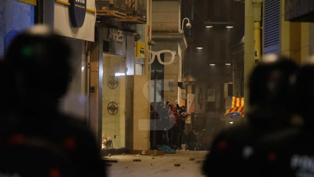 Imatges dels disturbis de la nit de dimecres