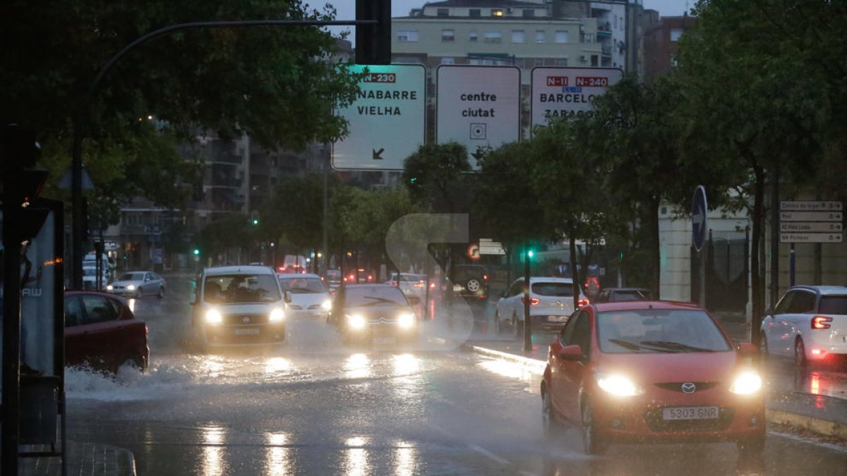 Imatges del temporal de pluja a les comarques de Lleida