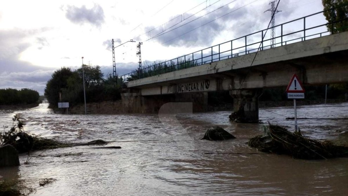 Lluvias torrenciales en el llano de Lleida