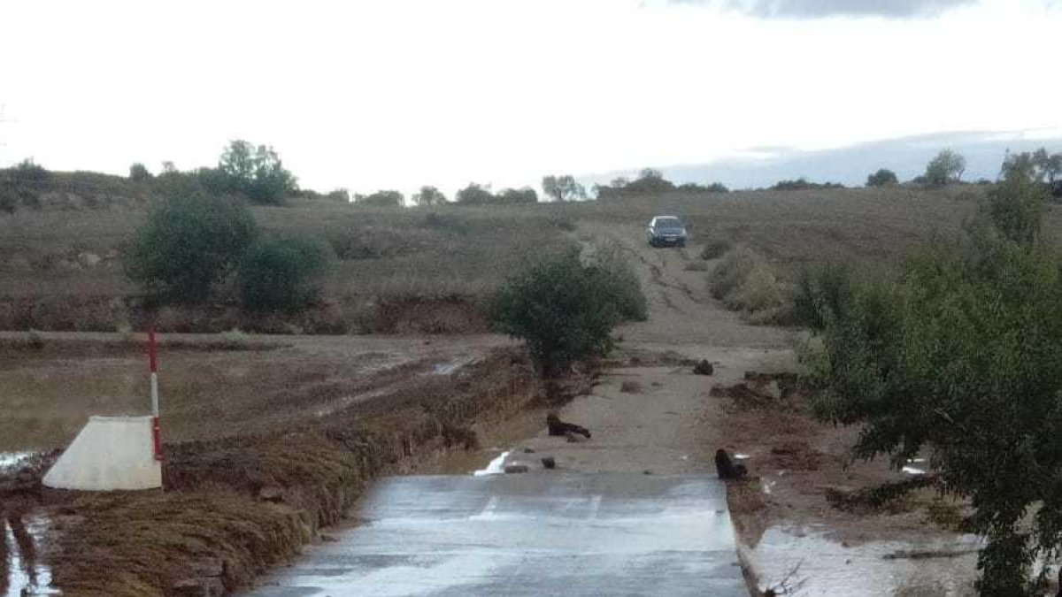 Pluges torrencials al pla de Lleida