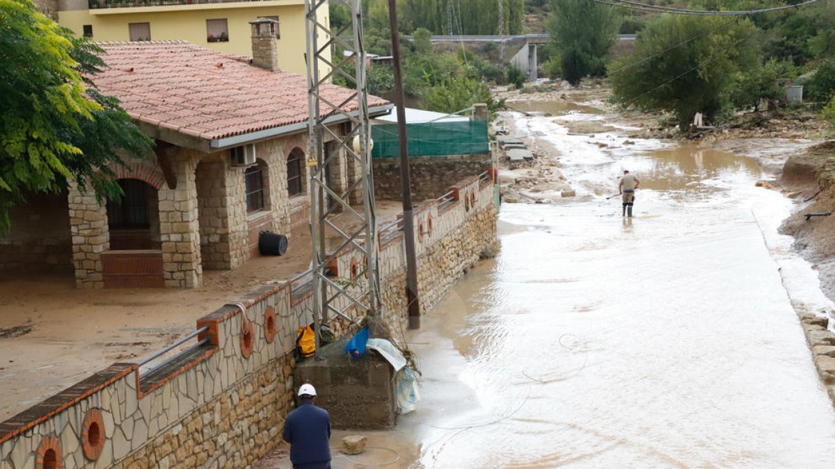 El desastre després del temporal a les Garrigues