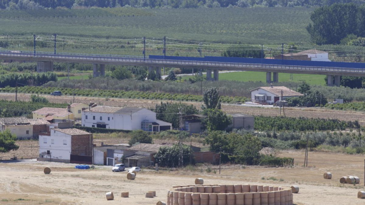 Vista aèria de l’Horta de Lleida.