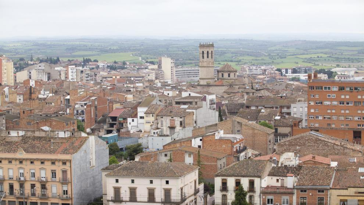 Vista de la localitat de Tàrrega, on van succeir els fets.