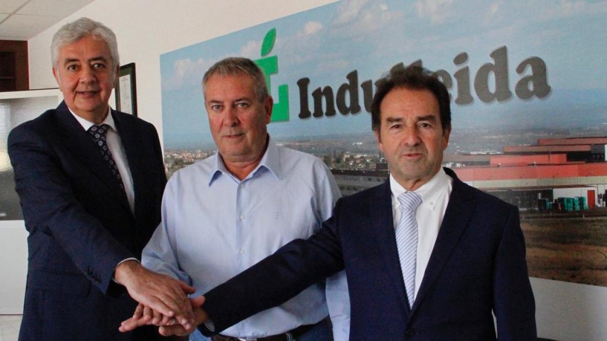 Xavier Roé, Jaume Gené i Marià Sorribas, a Indulleida.