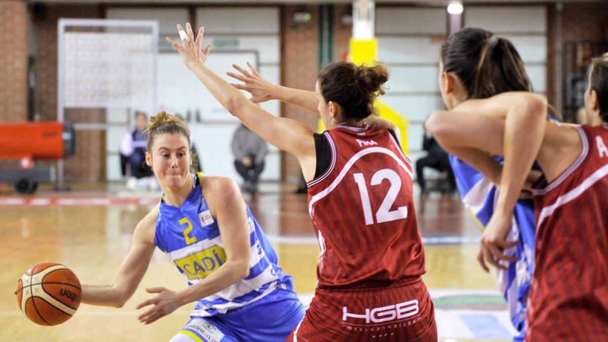 Mehryn Kraker, durant l’últim partit de Lliga disputat a la pista del Gipuzkoa.