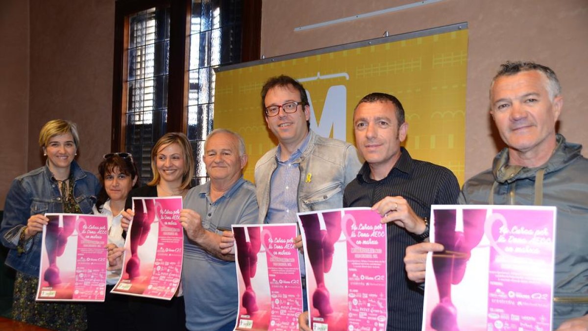 La organización de la Cursa de la Dona, en su presentación.