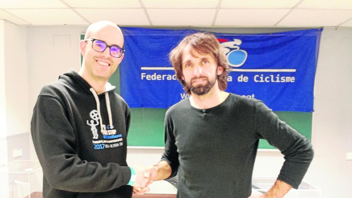 Norbert Herrera i Sergi Escobar, ahir després de conèixer-se els resultats de les eleccions.