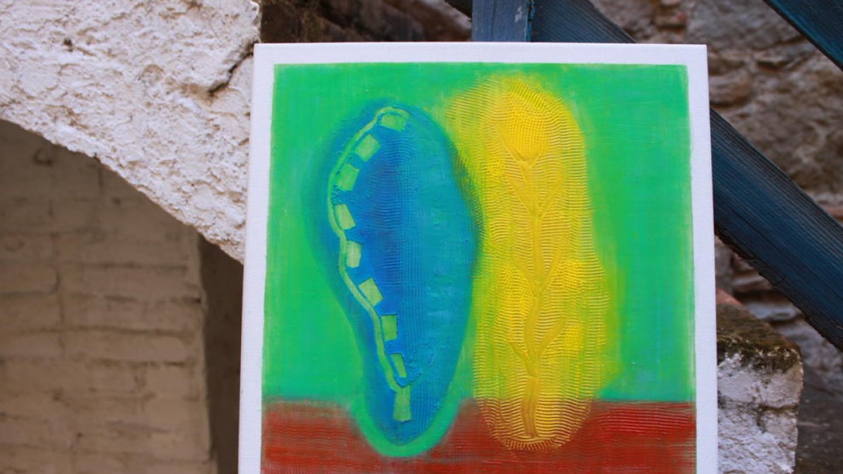 Un dels olis de l’artista lleidatà, a la fira d’art alemanya.