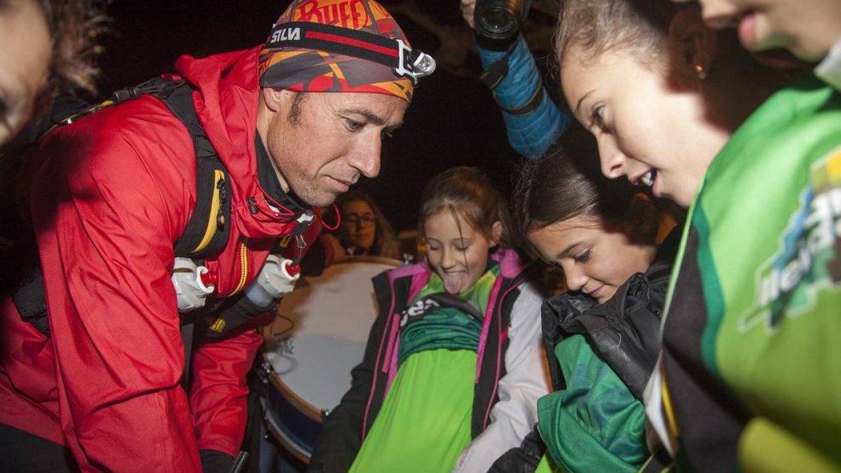 Raül Arenas, un atleta solidario en Tàrrega