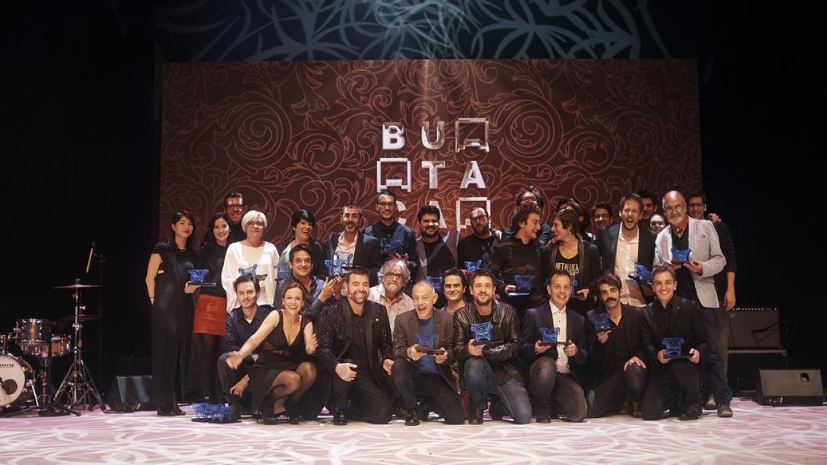 Guardonats amb els Premis Butaca, dilluns passat a Barcelona.