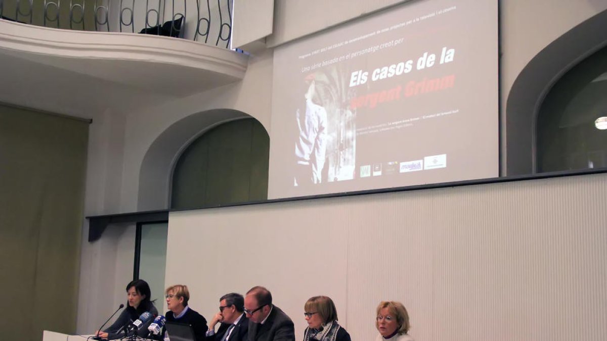 Presentación en la concejalía de Cultura del proyecto audiovisual basado en ‘La sergent Anna Grimm’.