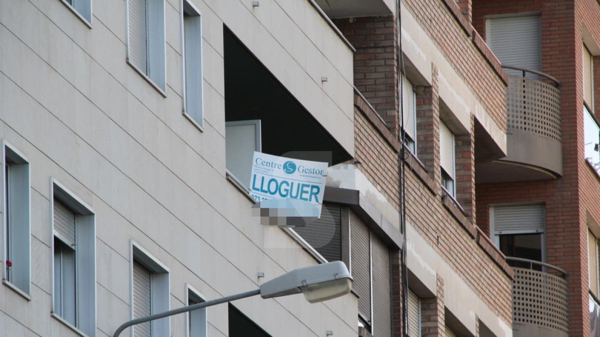 El precio del alquiler en Lleida se ha reducido un 21% respeto al máximo de 2007