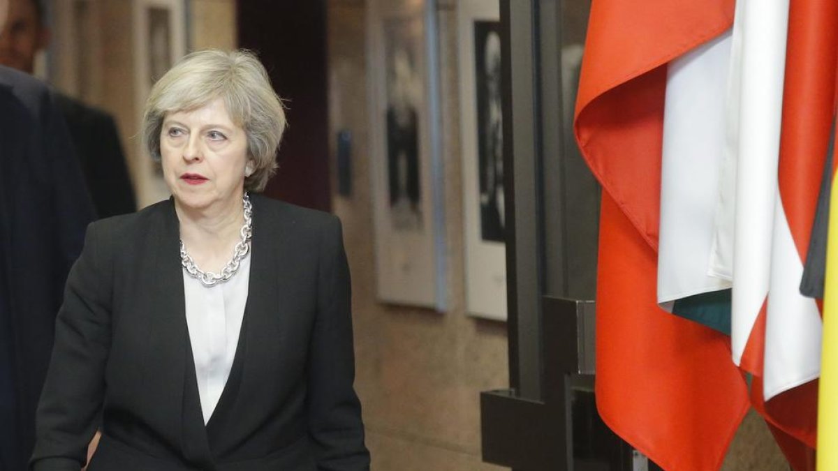 La primera ministra britànica, Theresa May.