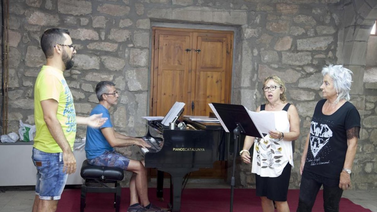 Una de les classes, aquest dilluns a Castellserà.