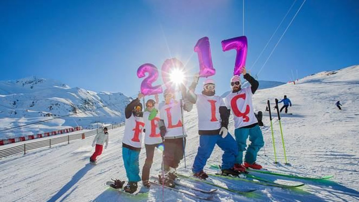 Esquiadores de Boí Taüll este Fin de Año.