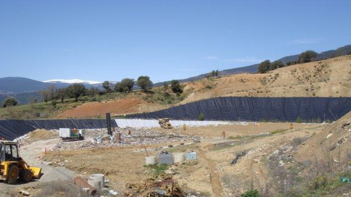 Vista de las instalaciones del vertedero del Alt Urgell.