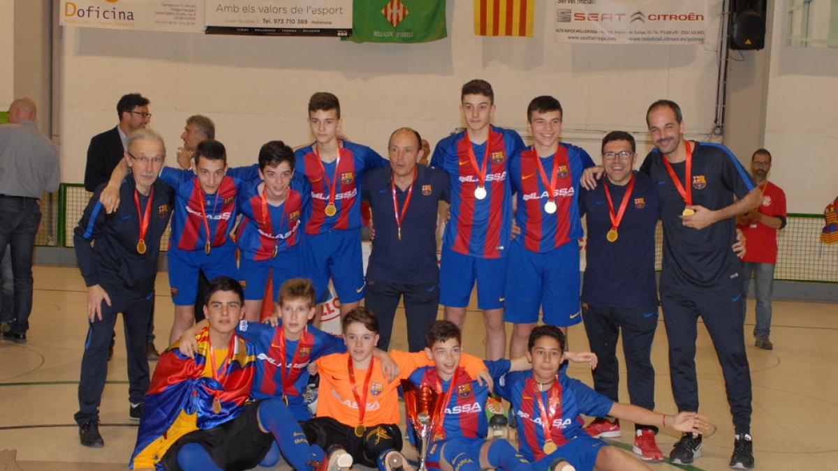 El Barça es proclama campió de Catalunya aleví a Bell-lloc