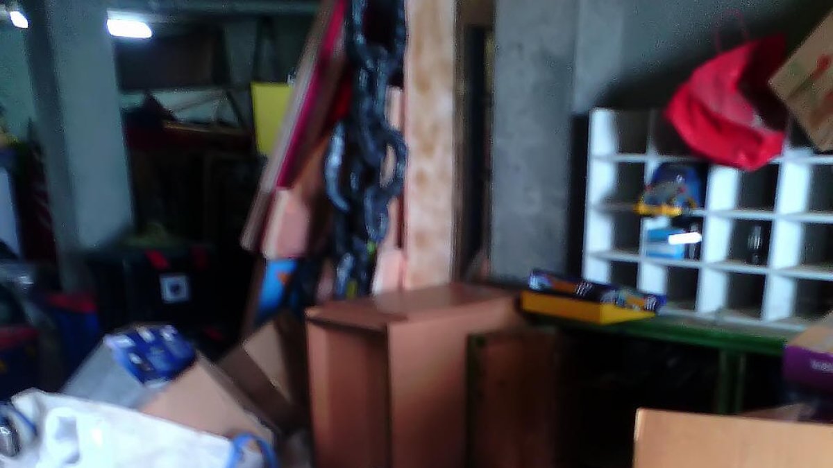 Estado en el que quedó el local tras el robo este fin de semana.