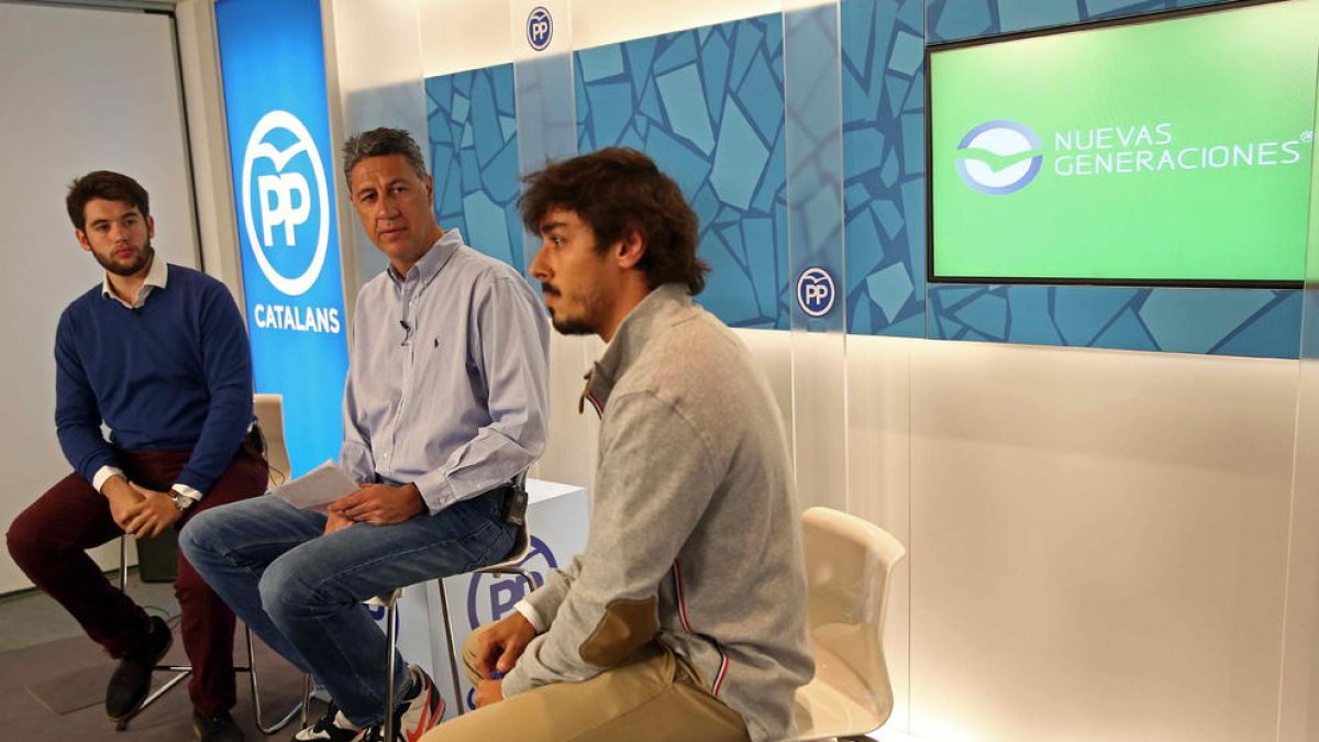 Albiol, ayer durante su intervención en un acto sobre el empleo juvenil.