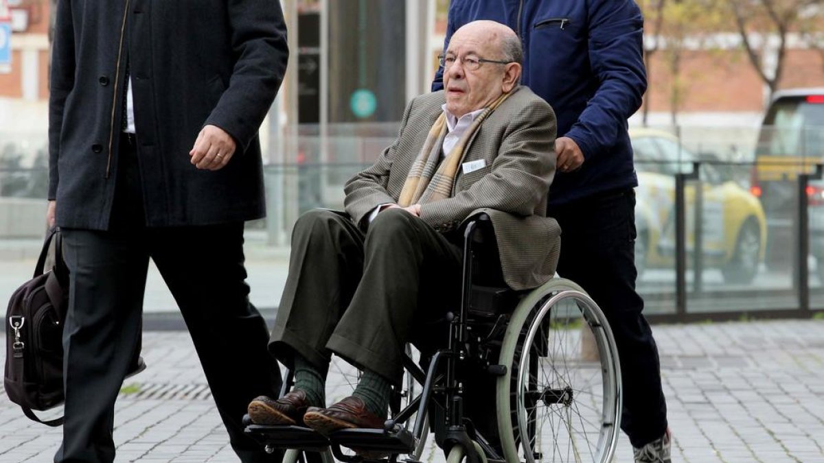 L'expresident del Palau de la Música Félix Millet, a la seua arribada a la Ciutat Judicial.