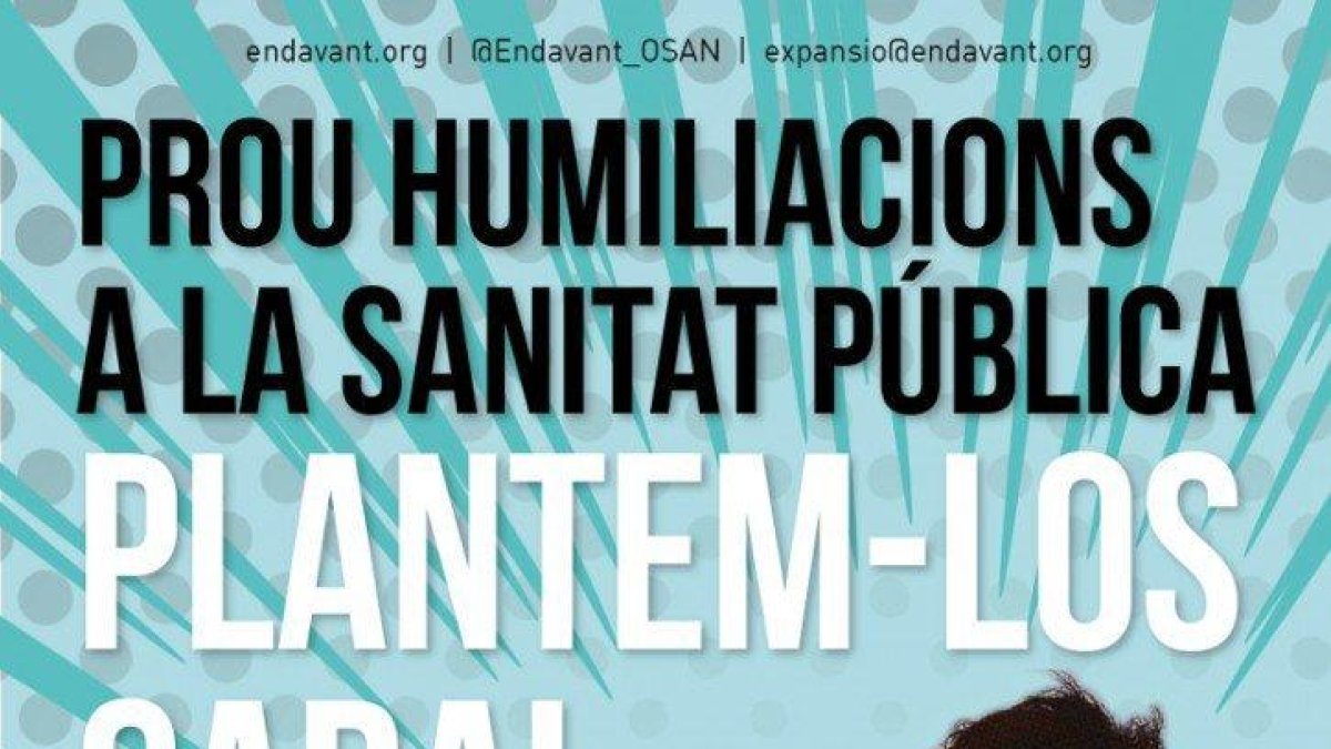 Polèmica per un cartell de la CUP en què es bufeteja el conseller Salut