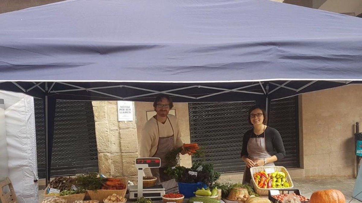 Uno de los estands con productos ecológicos de la Fira.