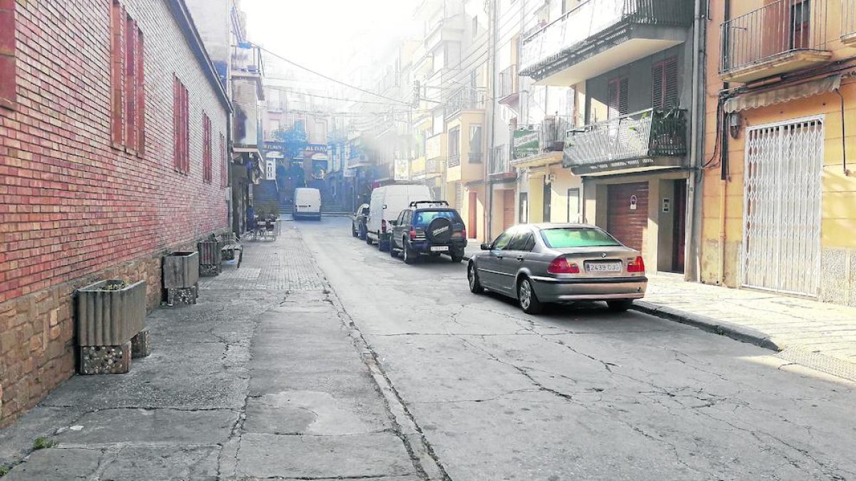 La calle Bisbe Bernaus del centro de Artesa , que será reformada.