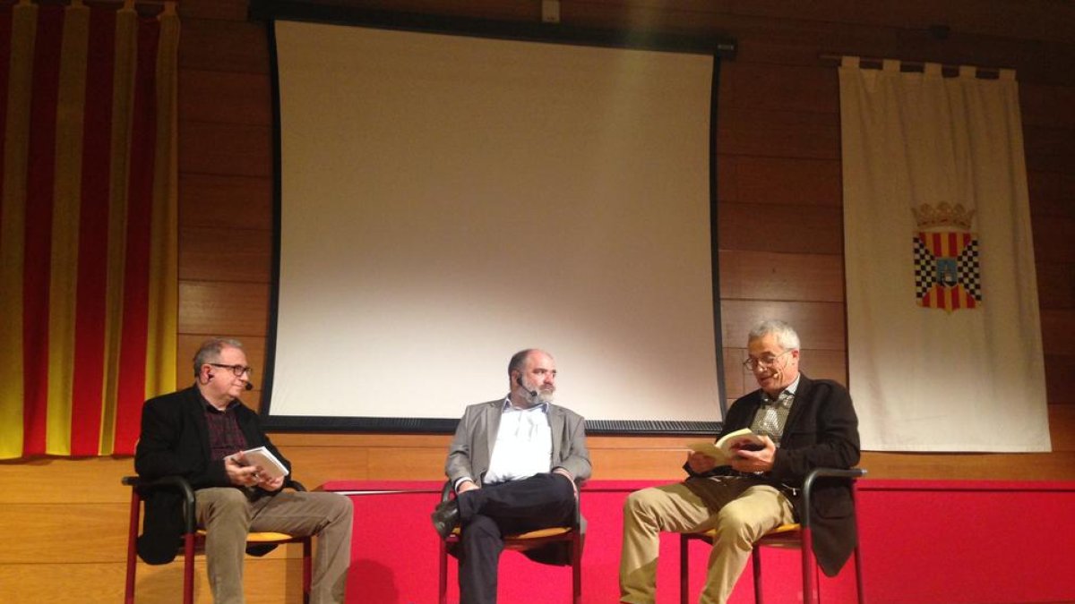 Joan Martí, Ferran Sáez i Ignasi Aldomà, a Mollerussa.