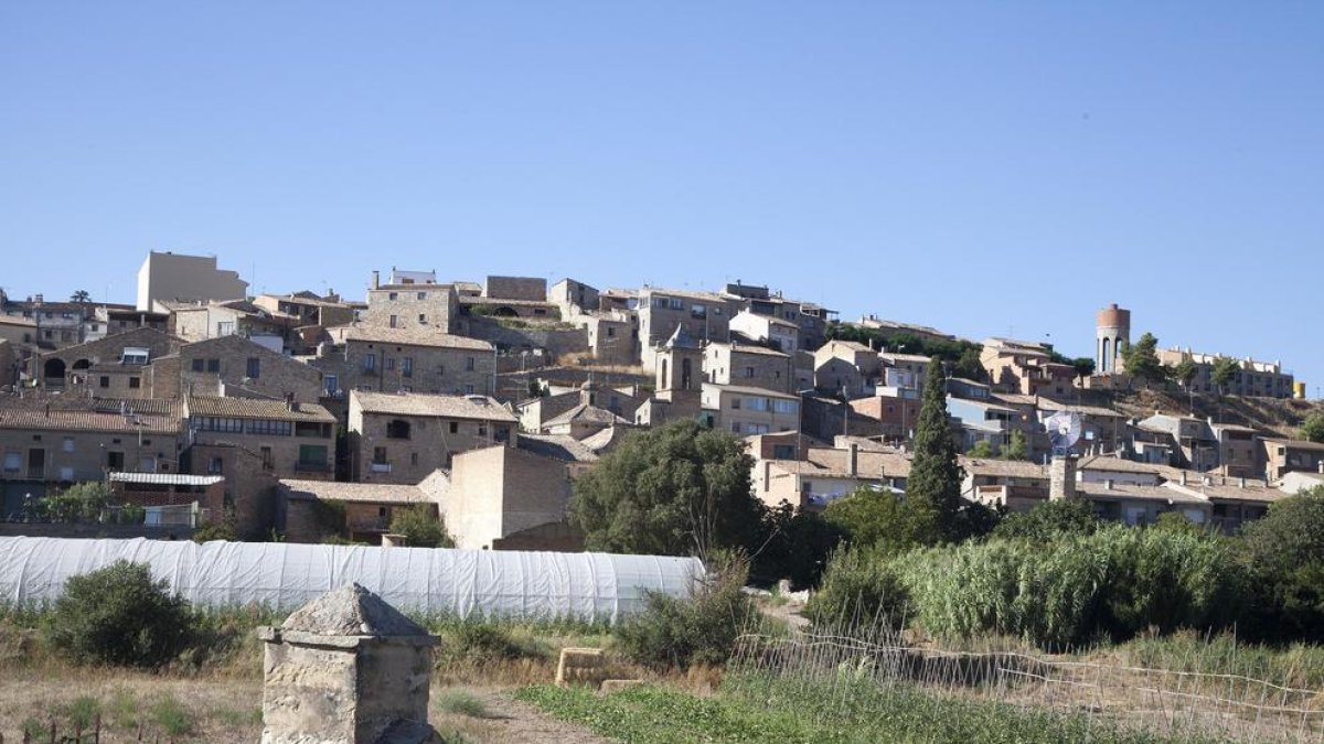 Vista del Talladell, poble amb la categoria d’entitat municipal descentralitzada (EMD).