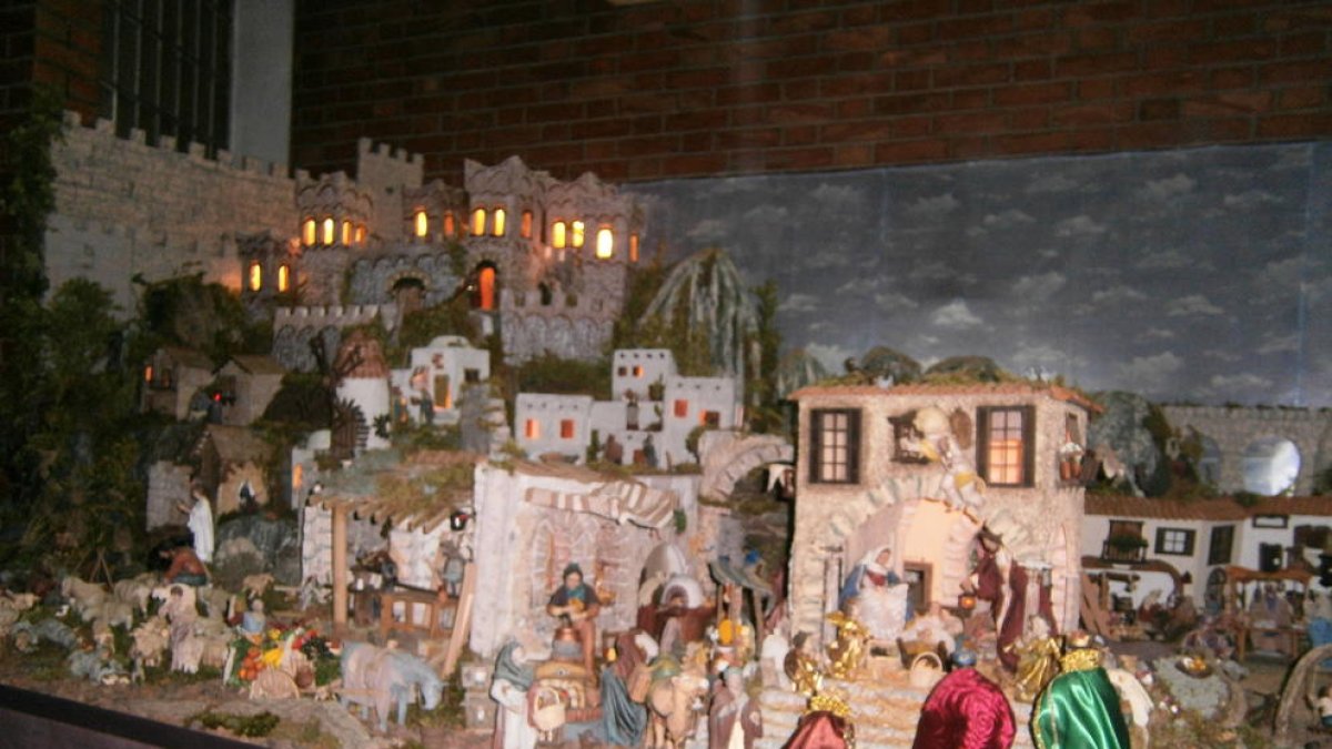 Imatge del pessebre guanyador, a l’església de Sant Pau.