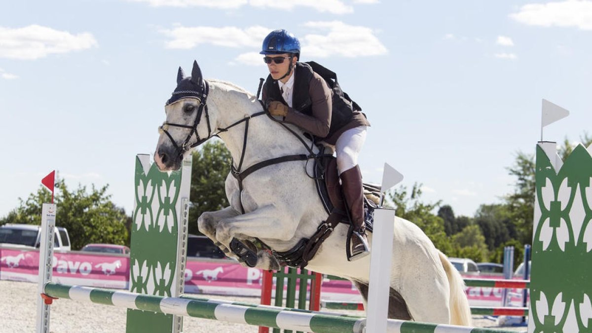 Marçal Piró, en plena acció durant una competició de la temporada actual.