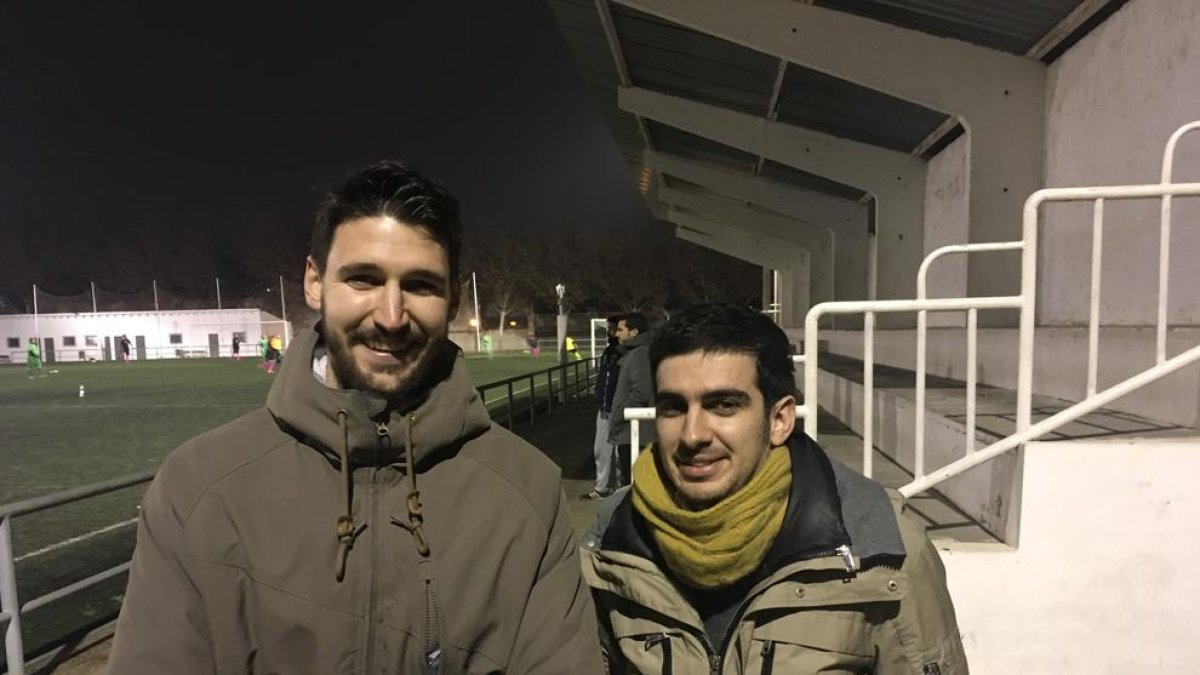 Sergi Talavera y Xavi Mallol, los dos futbolistas leridanos preseleccionados por la Española.