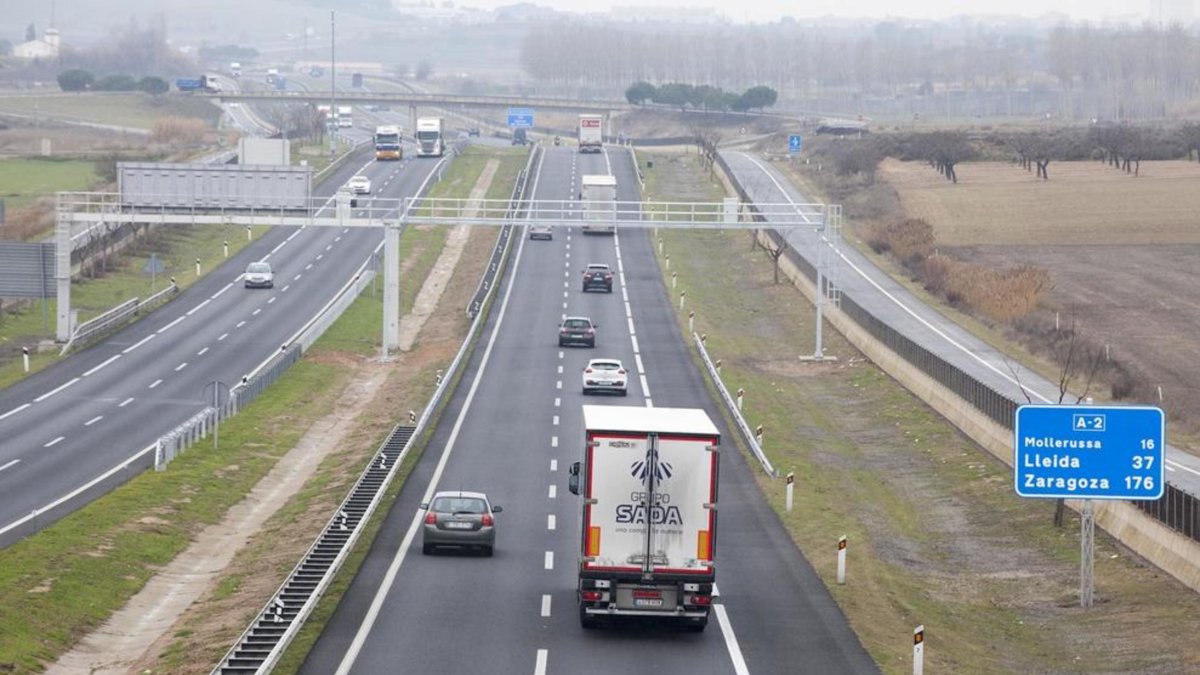 Instal·len el doble radar per tram a l'A-2 entre Tàrrega i Vilagrassa