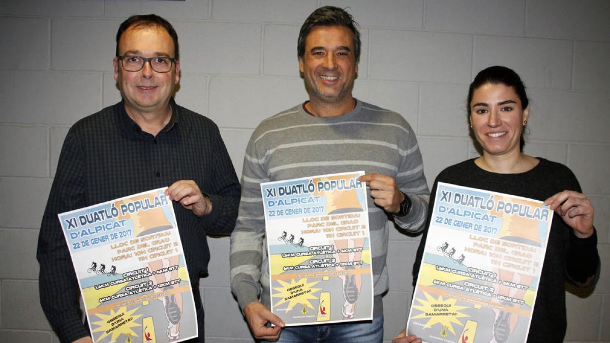 La organización presentó ayer la XI edición del Duatlón de Alpicat, que se disputa el 22 de enero.